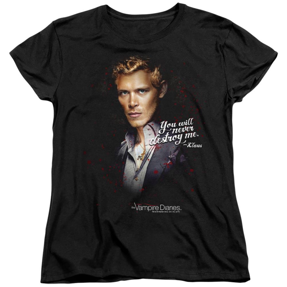 The Vampire Diaries Never Destroy Women's 18/1 Cotton Short-Sleeve T-Shirt