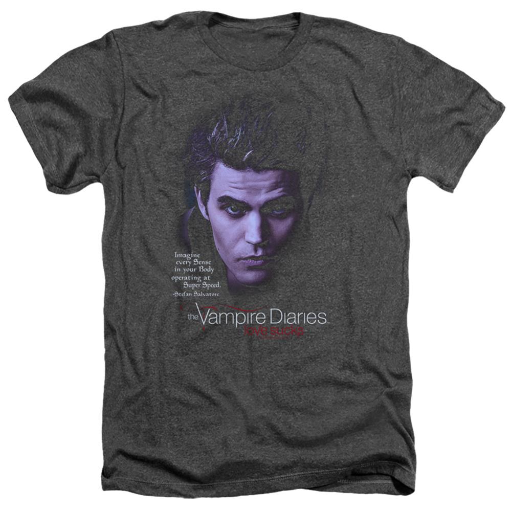 The Vampire Diaries Sense Your Body Men's 30/1 Heather 60 40 Poly Short-Sleeve T-Shirt