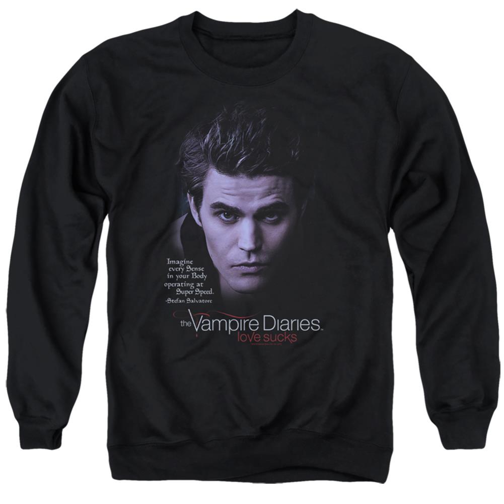 The Vampire Diaries Sense Your Body Men's Crewneck 50 50 Poly Long-Sleeve T-Shirt