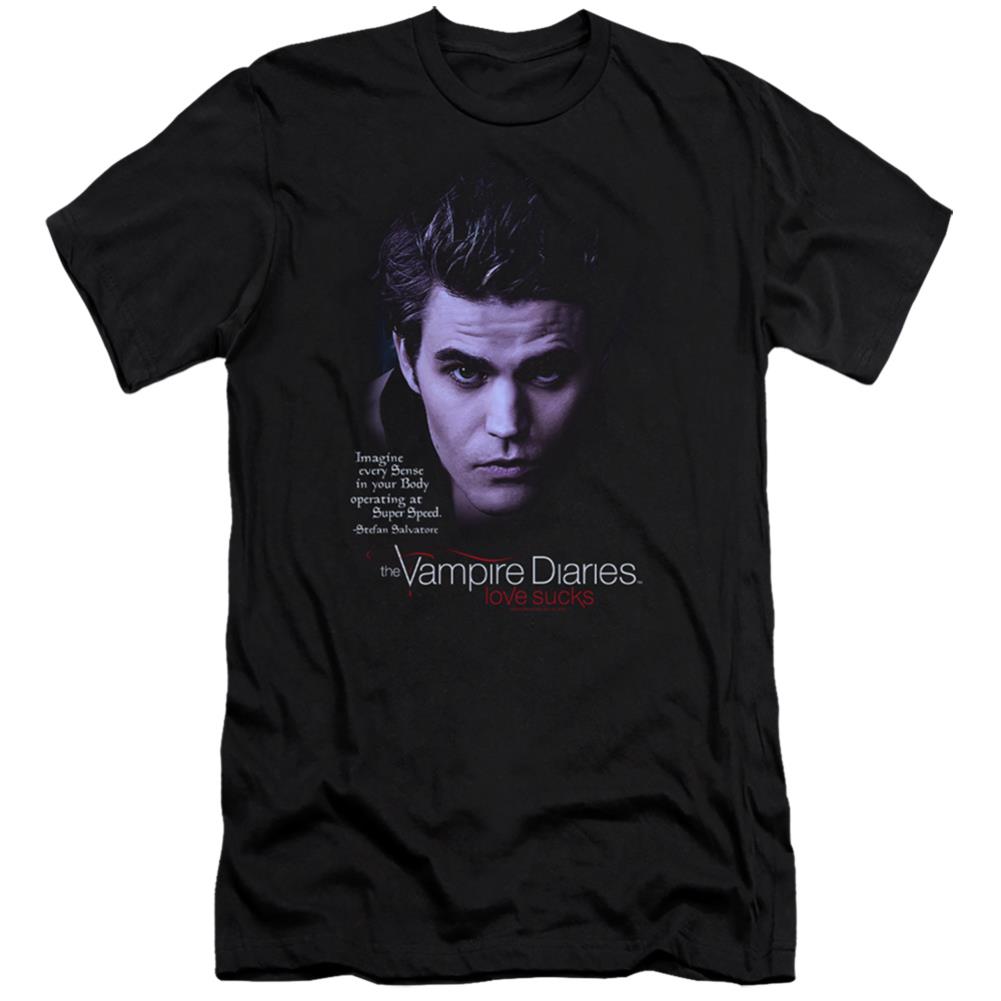The Vampire Diaries Sense Your Body Men's Ultra-Soft 30/1 Cotton Slim Short-Sleeve T-Shirt