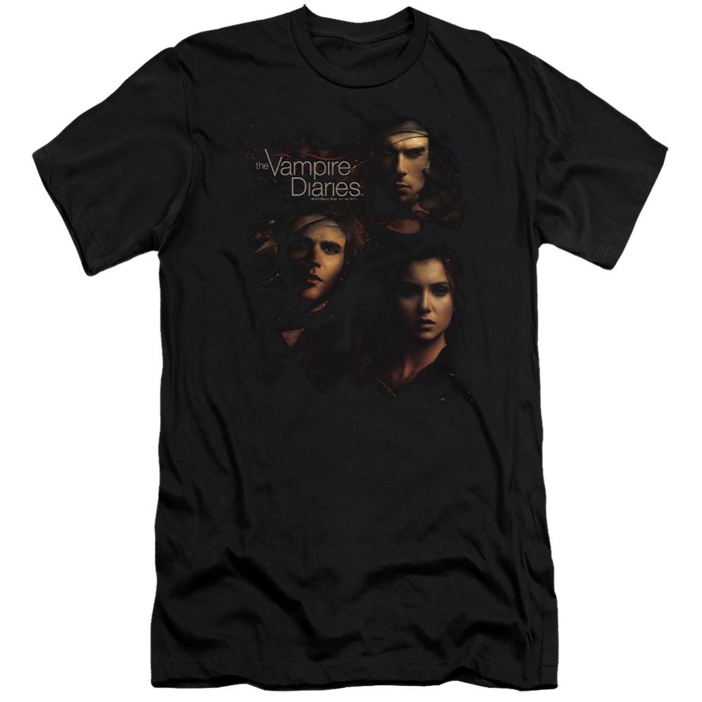 The Vampire Diaries Smokey Veil Men's Ultra-Soft 30/1 Cotton Slim Short-Sleeve T-Shirt