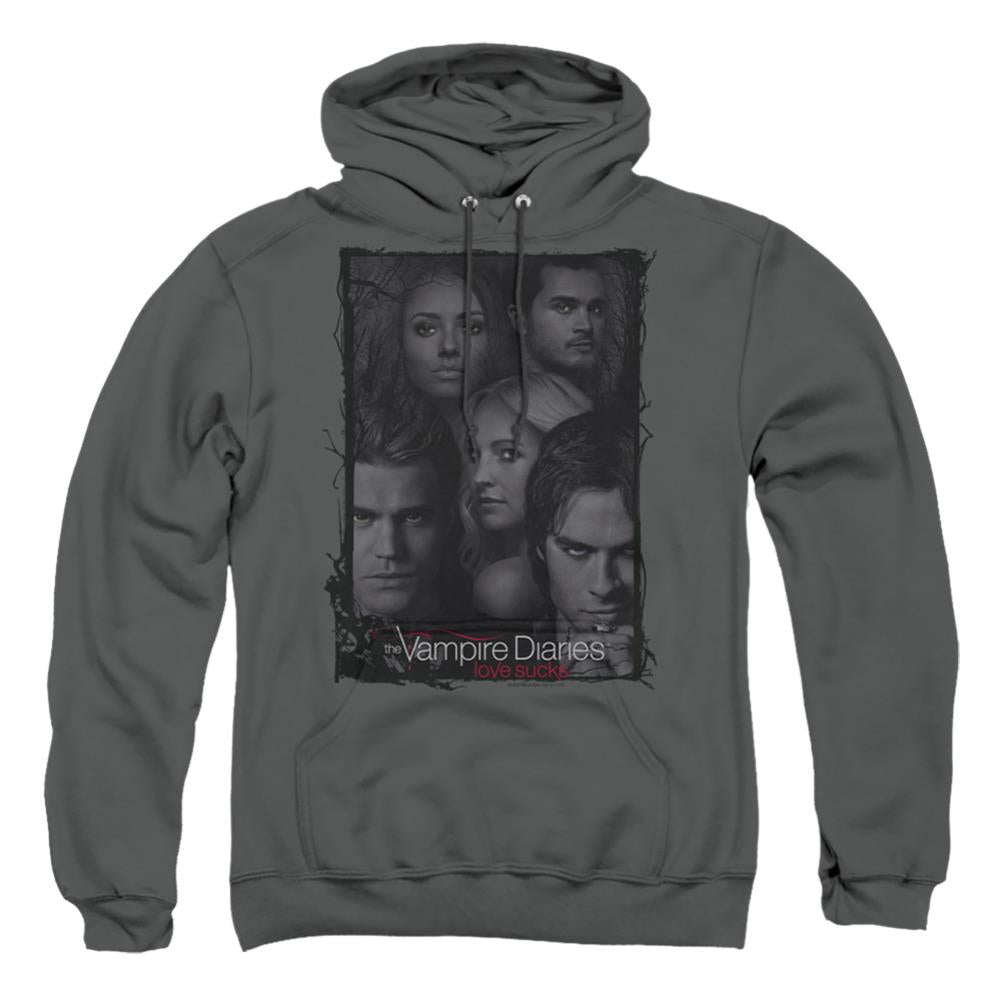 The Vampire Diaries So Here We Are Men's Pull-Over 75 25 Poly Hoodie