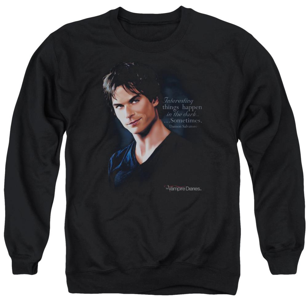 The Vampire Diaries Sometimes Men's Crewneck 50 50 Poly Long-Sleeve T-Shirt