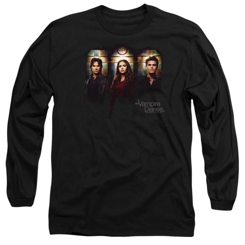The Vampire Diaries Stained Windows Men's 18/1 Cotton Long-Sleeve T-Shirt