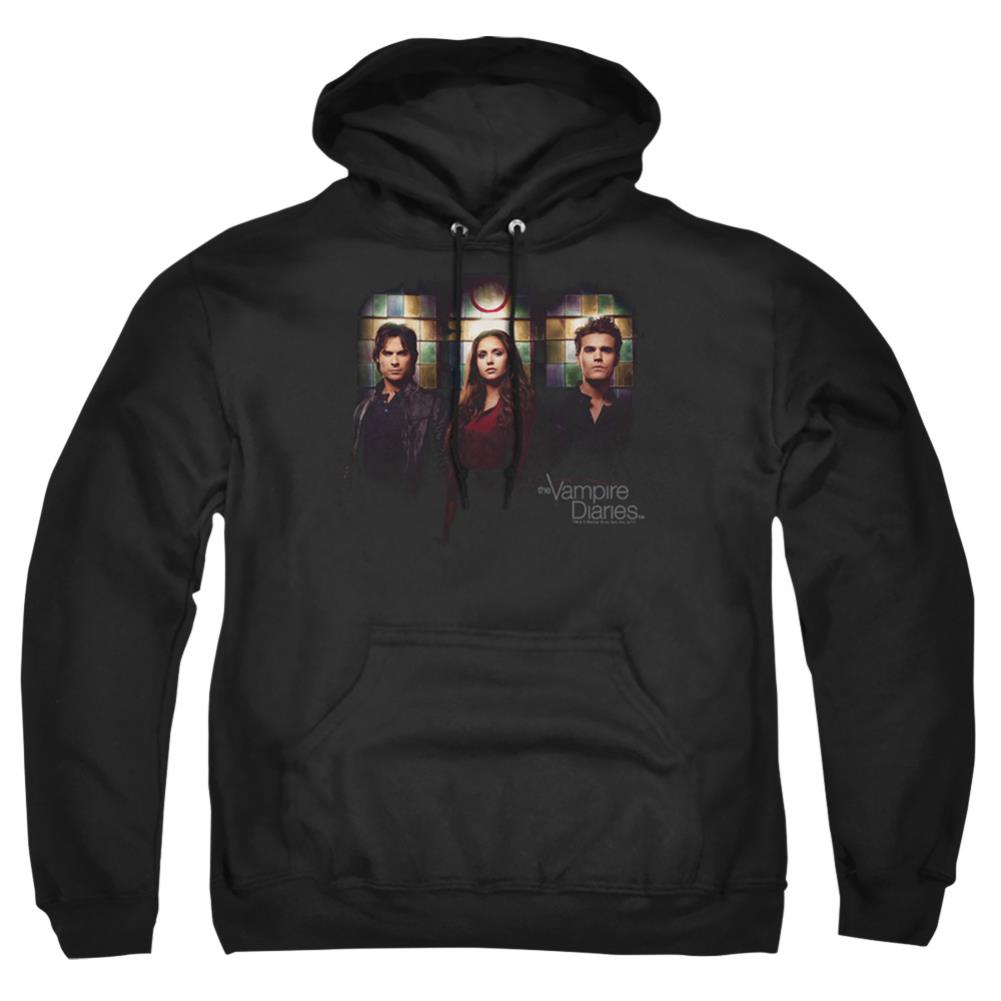 The Vampire Diaries Stained Windows Men's Pull-Over 75 25 Poly Hoodie