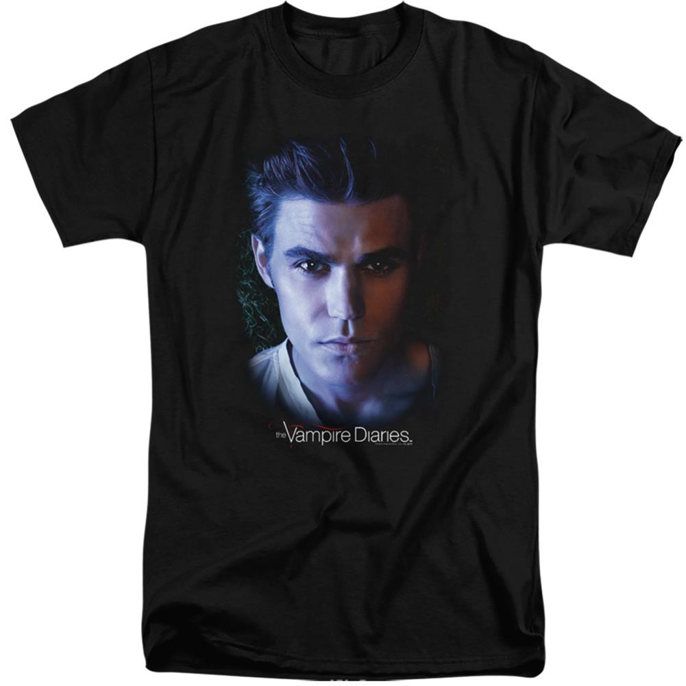 The Vampire Diaries Stefan Men's 18/1 Tall Cotton Short-Sleeve T-Shirt