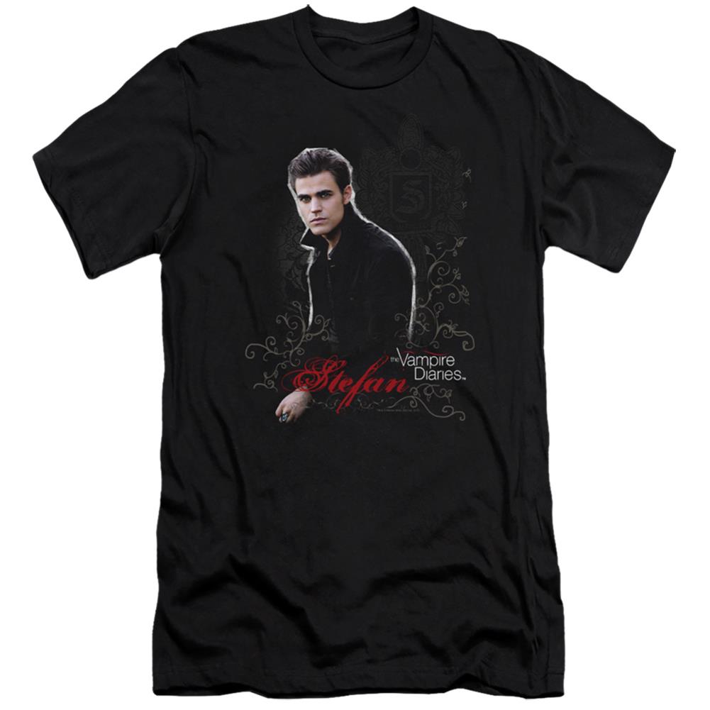 The Vampire Diaries Stefan Men's Ultra-Soft 30/1 Cotton Slim Short-Sleeve T-Shirt