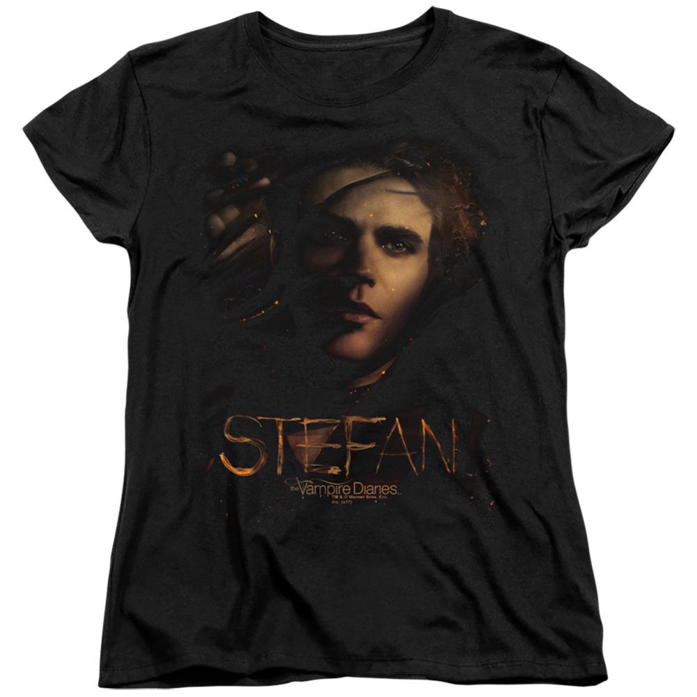 The Vampire Diaries Stefan Smokey Veil Women's 18/1 Cotton Short-Sleeve T-Shirt