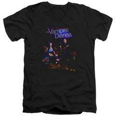 The Vampire Diaries Tempted Men's 30/1 Cotton Slim V-Neck T-Shirt