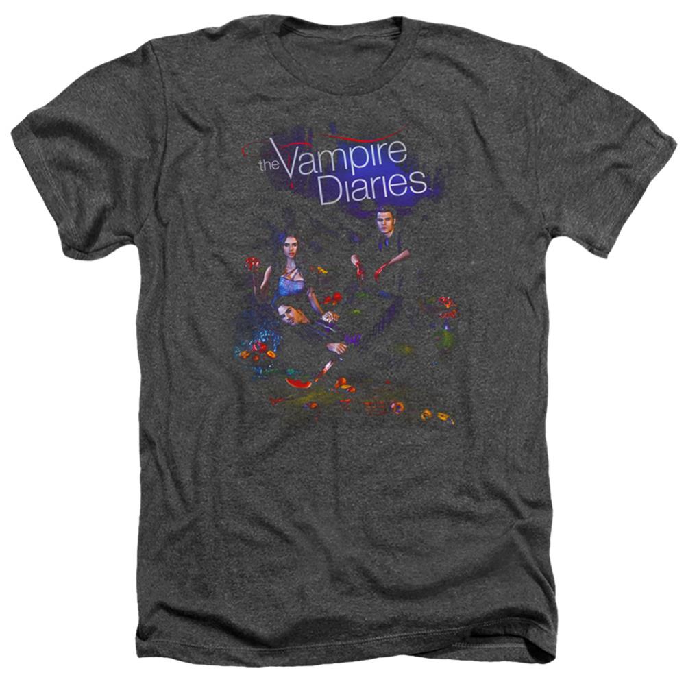 The Vampire Diaries Tempted Men's 30/1 Heather 60 40 Poly Short-Sleeve T-Shirt