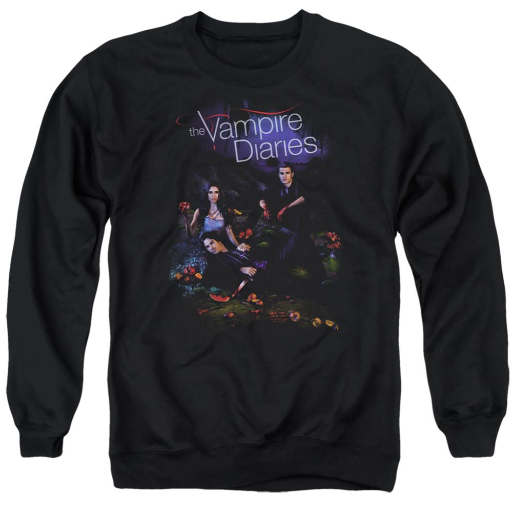 The Vampire Diaries Tempted Men's Crewneck 50 50 Poly Long-Sleeve T-Shirt