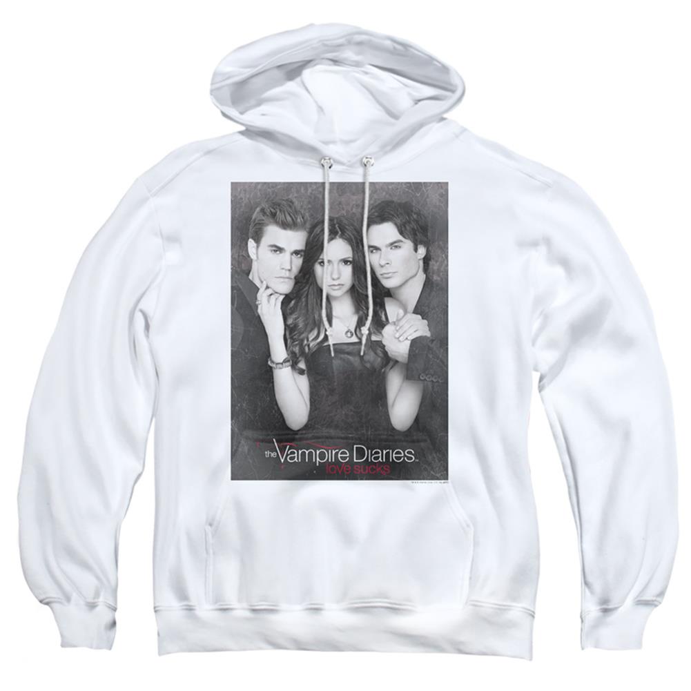 The Vampire Diaries That Was Then Men's Pull-Over 75 25 Poly Hoodie