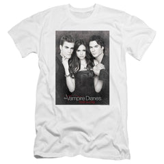 The Vampire Diaries That Was Then Men's Ultra-Soft 30/1 Cotton Slim Short-Sleeve T-Shirt