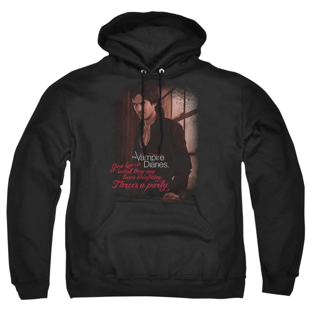 The Vampire Diaries Threes A Party Men's Pull-Over 75 25 Poly Hoodie
