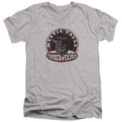 The Vampire Diaries Timberwolves Men's 30/1 Cotton Slim V-Neck T-Shirt