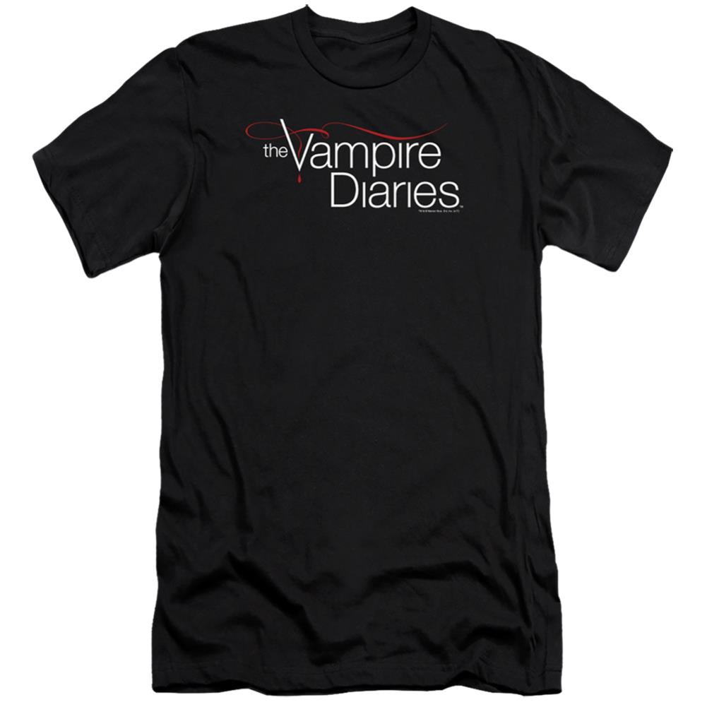 The Vampire Diaries Tvd Logo Men's Ultra-Soft 30/1 Cotton Slim Short-Sleeve T-Shirt