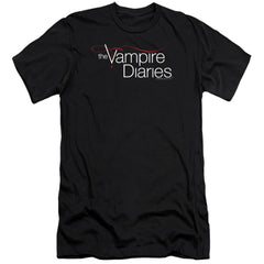 The Vampire Diaries Tvd Logo Men's Ultra-Soft 30/1 Cotton Slim Short-Sleeve T-Shirt