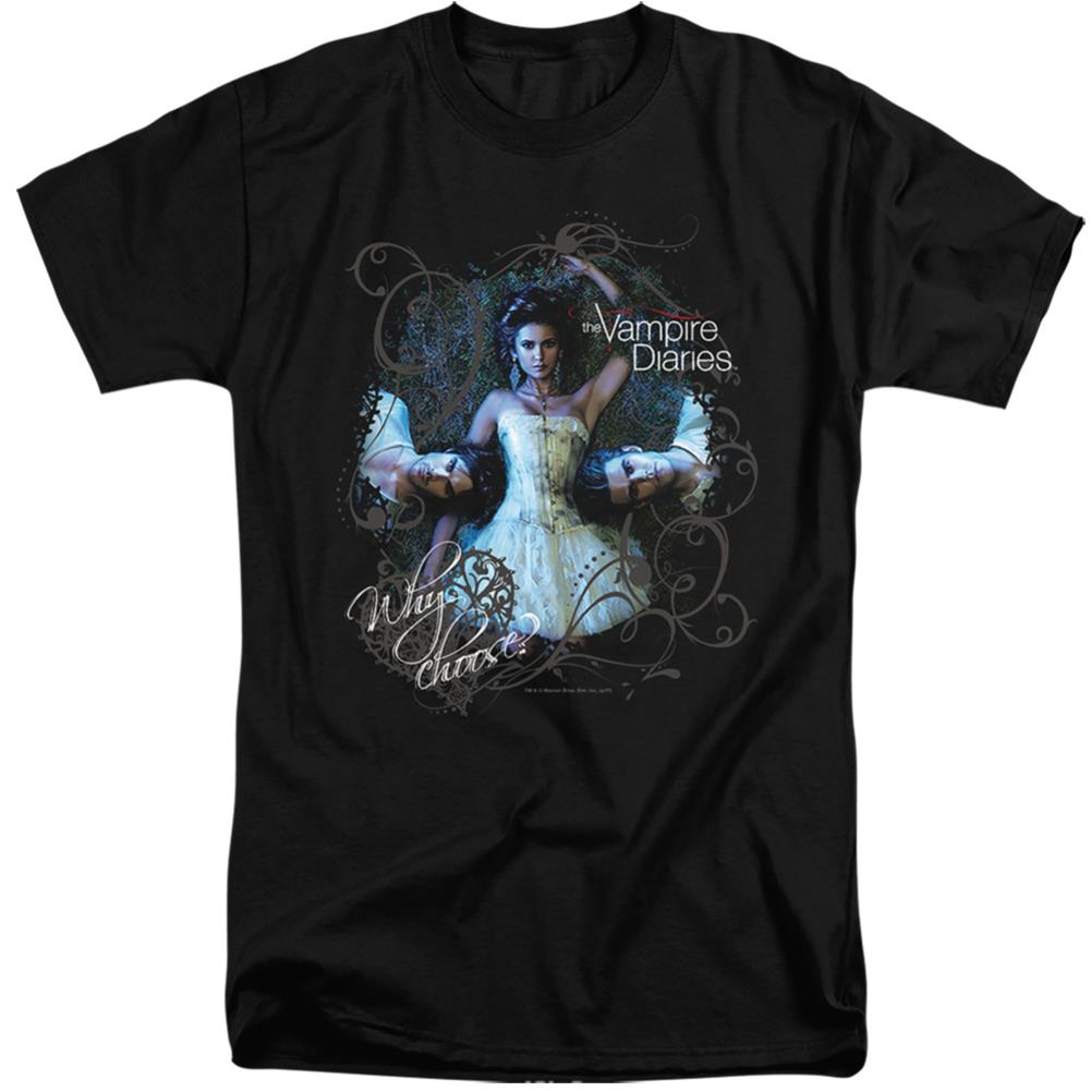 The Vampire Diaries Why Choose Men's 18/1 Tall Cotton Short-Sleeve T-Shirt