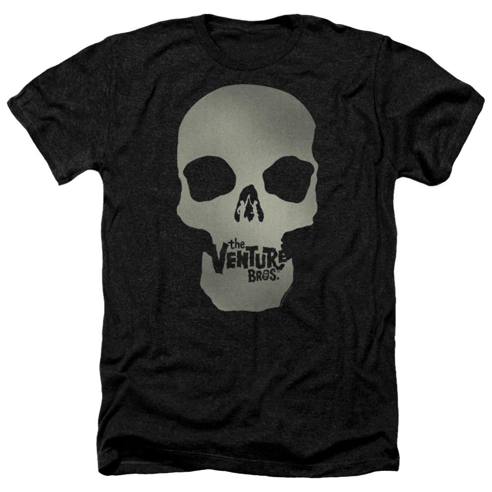 The Venture Bros Skull Logo Men's 30/1 Heather 60 40 Poly Short-Sleeve T-Shirt