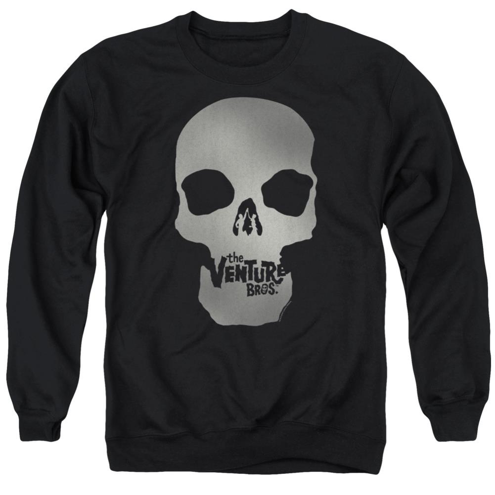 The Venture Bros Skull Logo Men's Crewneck 50 50 Poly Long-Sleeve T-Shirt