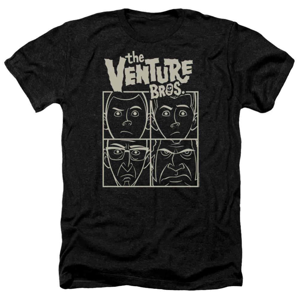 The Venture Bros Venture Men's 30/1 Heather 60 40 Poly Short-Sleeve T-Shirt