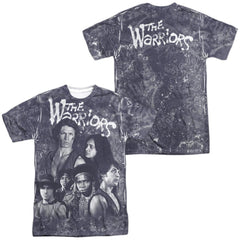 The Warriors Moody Streets (Front/Back Print) Men's Regular Fit Polyester Short-Sleeve T-Shirt