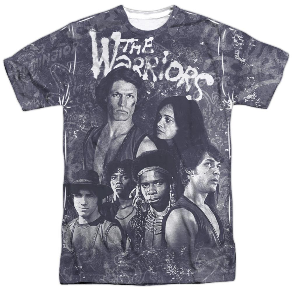 The Warriors Moody Streets Men's Regular Fit Polyester Short-Sleeve T-Shirt