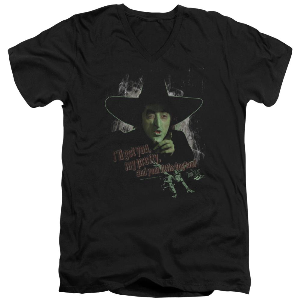 The Wizard Of Oz And Your Little Dog Too Men's 30/1 Cotton Slim V-Neck T-Shirt