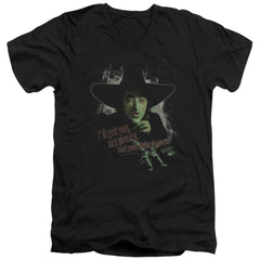 The Wizard Of Oz And Your Little Dog Too Men's 30/1 Cotton Slim V-Neck T-Shirt