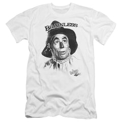 The Wizard Of Oz Brainless Men's Ultra-Soft 30/1 Cotton Slim Short-Sleeve T-Shirt