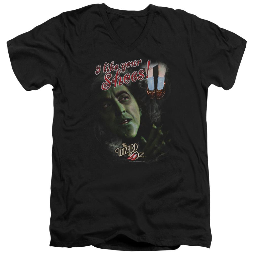 The Wizard Of Oz I Like Your Shoes Men's 30/1 Cotton Slim V-Neck T-Shirt