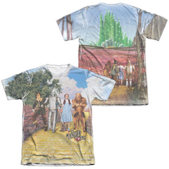 The Wizard Of Oz On The Road (Front/Back Print) Men's Regular Fit Poly Cotton Short-Sleeve T-Shirt