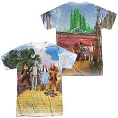 The Wizard Of Oz On The Road (Front/Back Print) Men's Regular Fit Polyester Short-Sleeve T-Shirt
