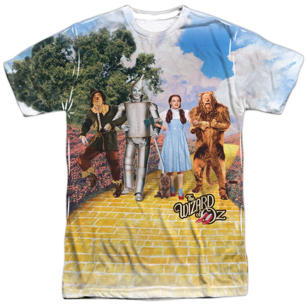 The Wizard Of Oz On The Road Men's Regular Fit Polyester Short-Sleeve T-Shirt