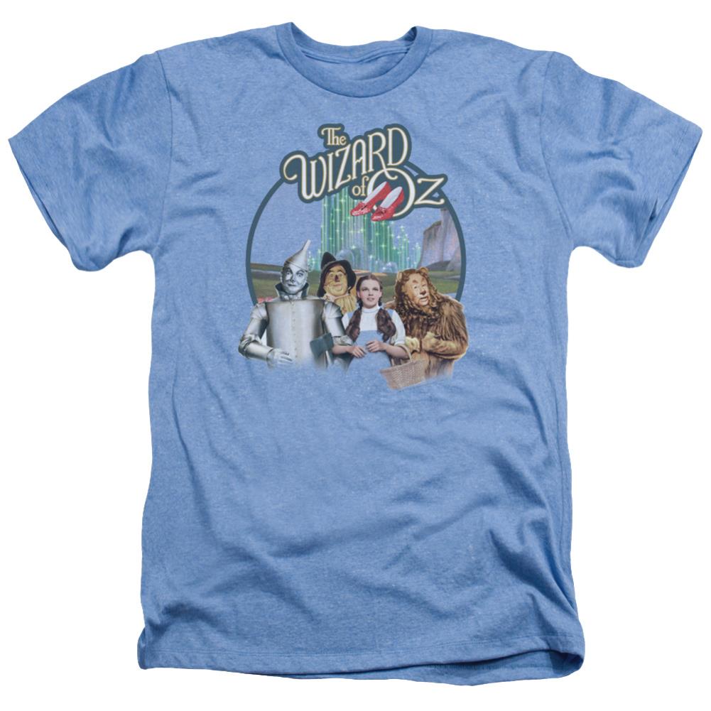 The Wizard Of Oz Were Off To See Wizard Men's 30/1 Heather 60 40 Poly Short-Sleeve T-Shirt