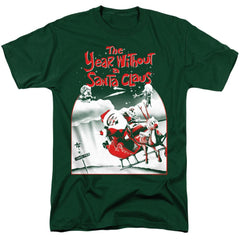 The Year Without A Santa Claus Santa Poster Men's 18/1 Cotton Short-Sleeve T-Shirt