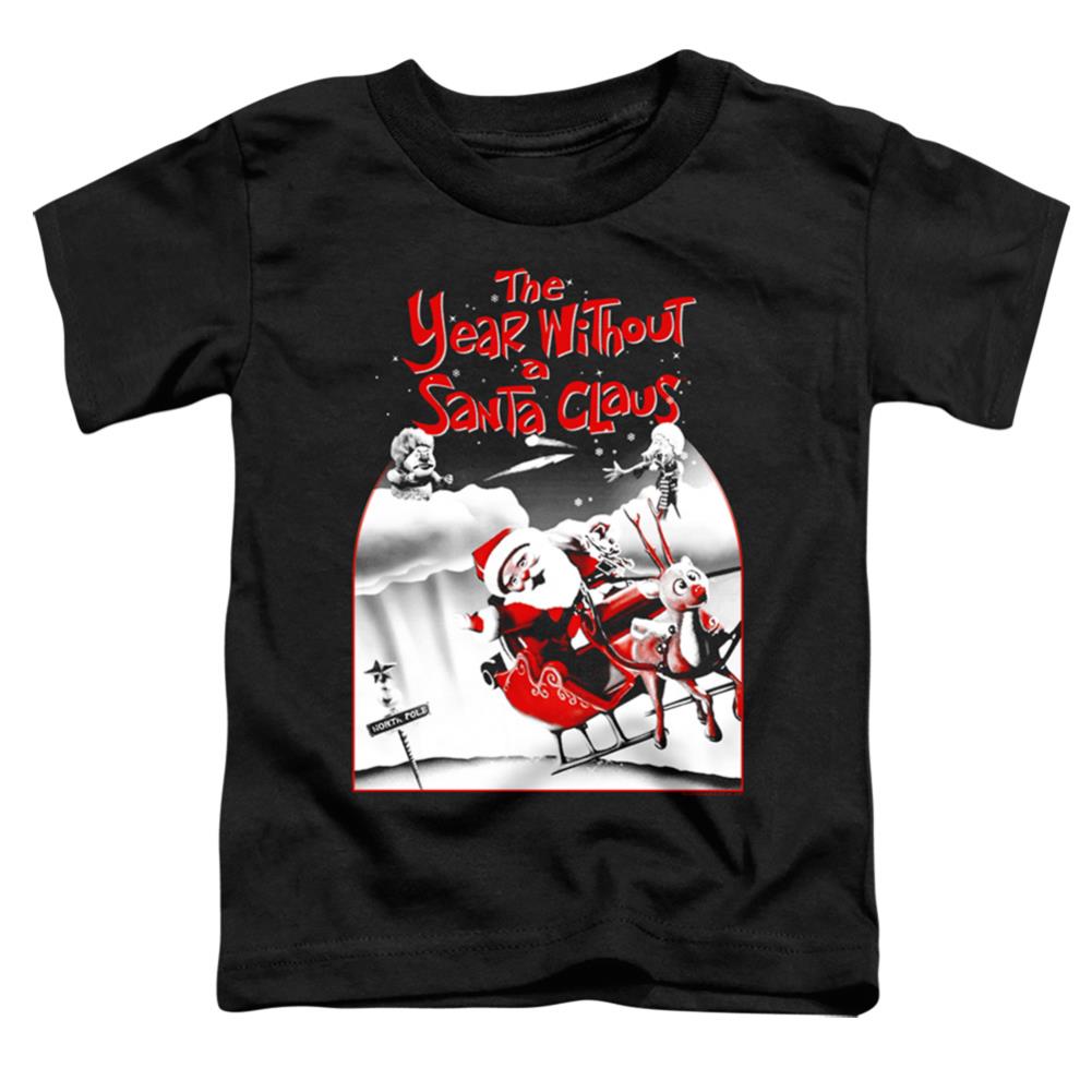 The Year Without A Santa Claus Santa Poster Toddler 18/1 Cotton Short-Sleeve T-Shirt