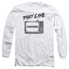 They Live Consume Men's 18/1 Cotton Long-Sleeve T-Shirt