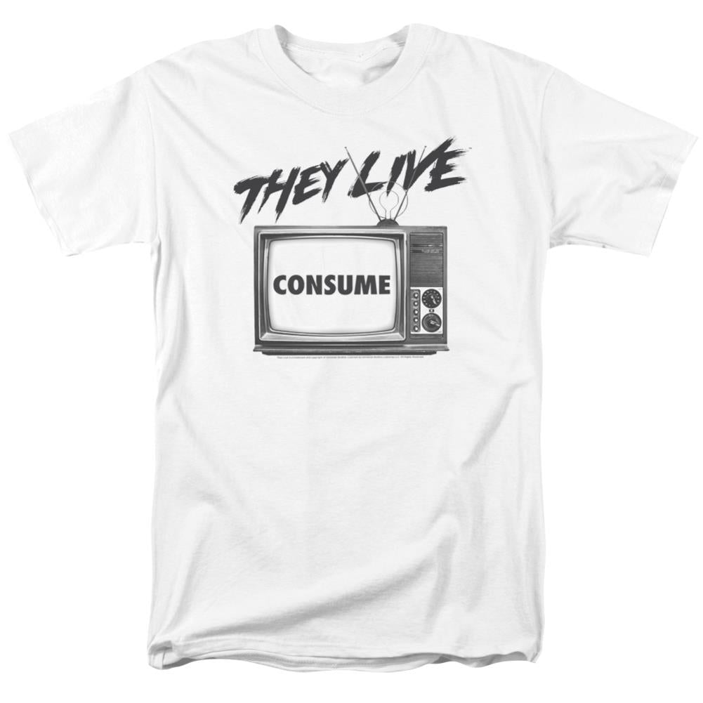 They Live Consume Men's 18/1 Cotton Short-Sleeve T-Shirt