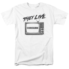 They Live Consume Men's 18/1 Cotton Short-Sleeve T-Shirt