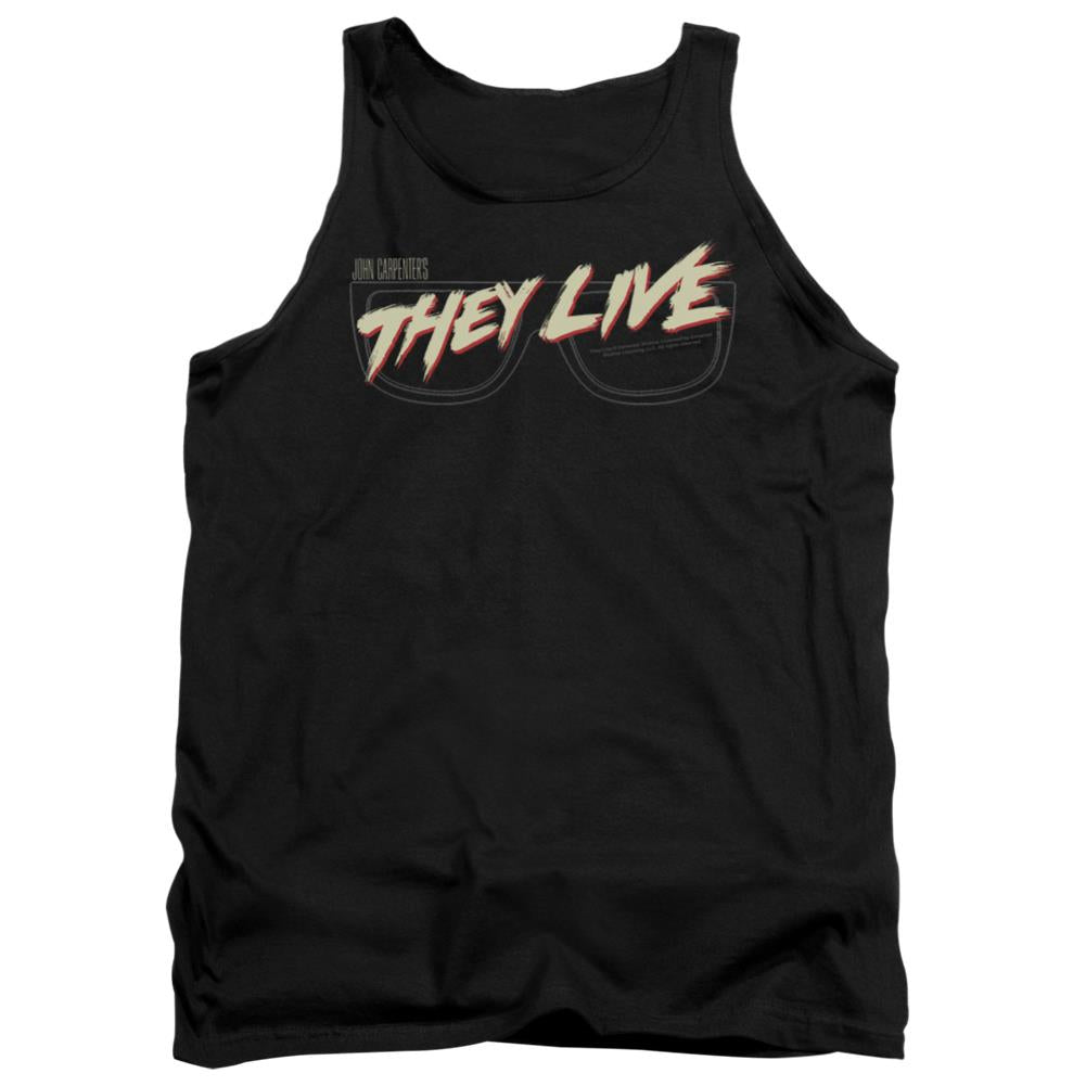 They Live Glasses Logo Men's 18/1 Cotton Tank Top