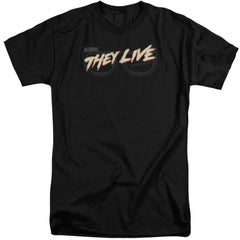 They Live Glasses Logo Men's 18/1 Tall Cotton Short-Sleeve T-Shirt