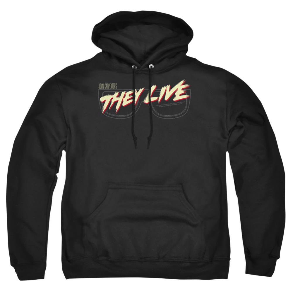They Live Glasses Logo Men's Pull-Over 75 25 Poly Hoodie