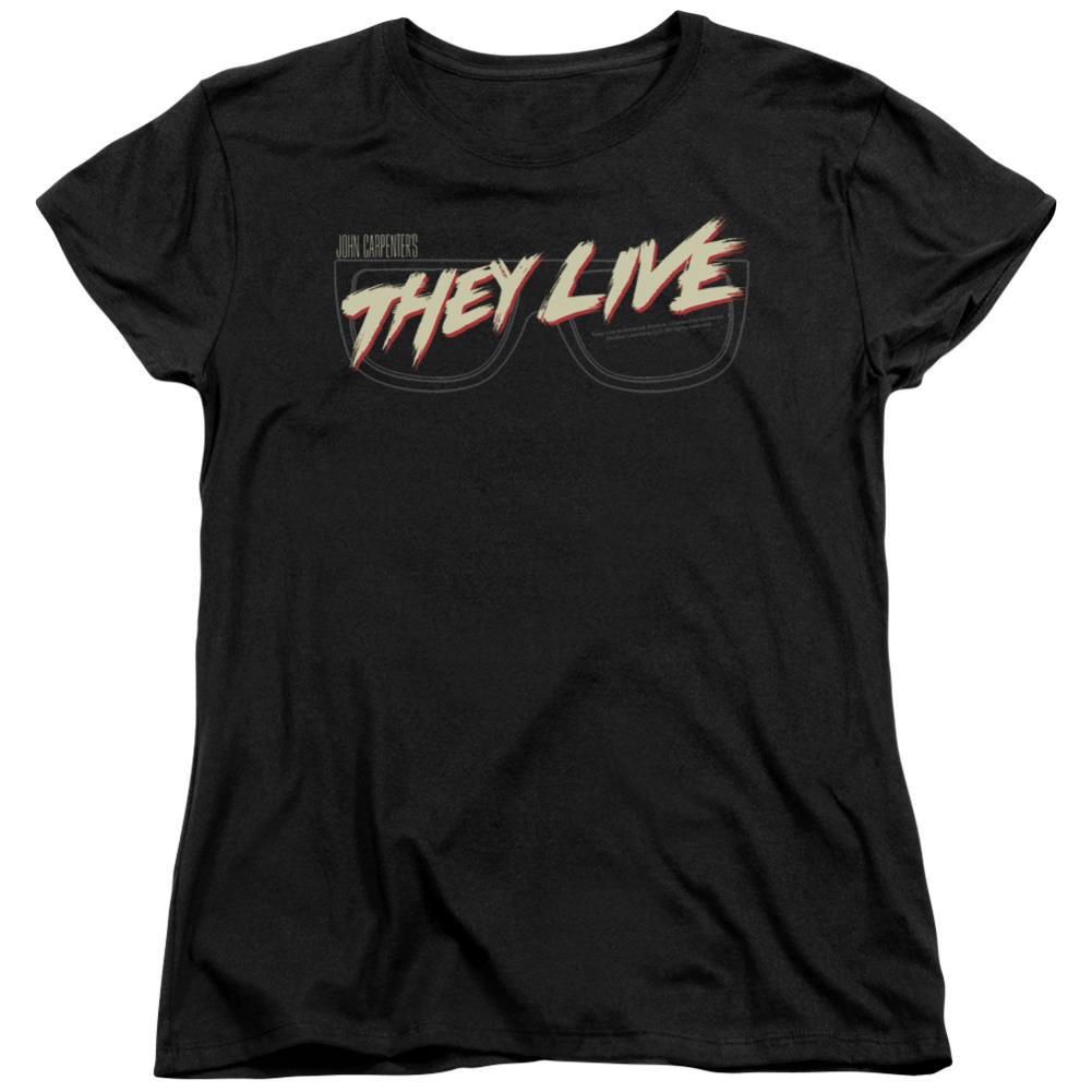 They Live Glasses Logo Women's 18/1 Cotton Short-Sleeve T-Shirt