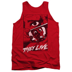 They Live Graphic Poster Men's 18/1 Cotton Tank Top
