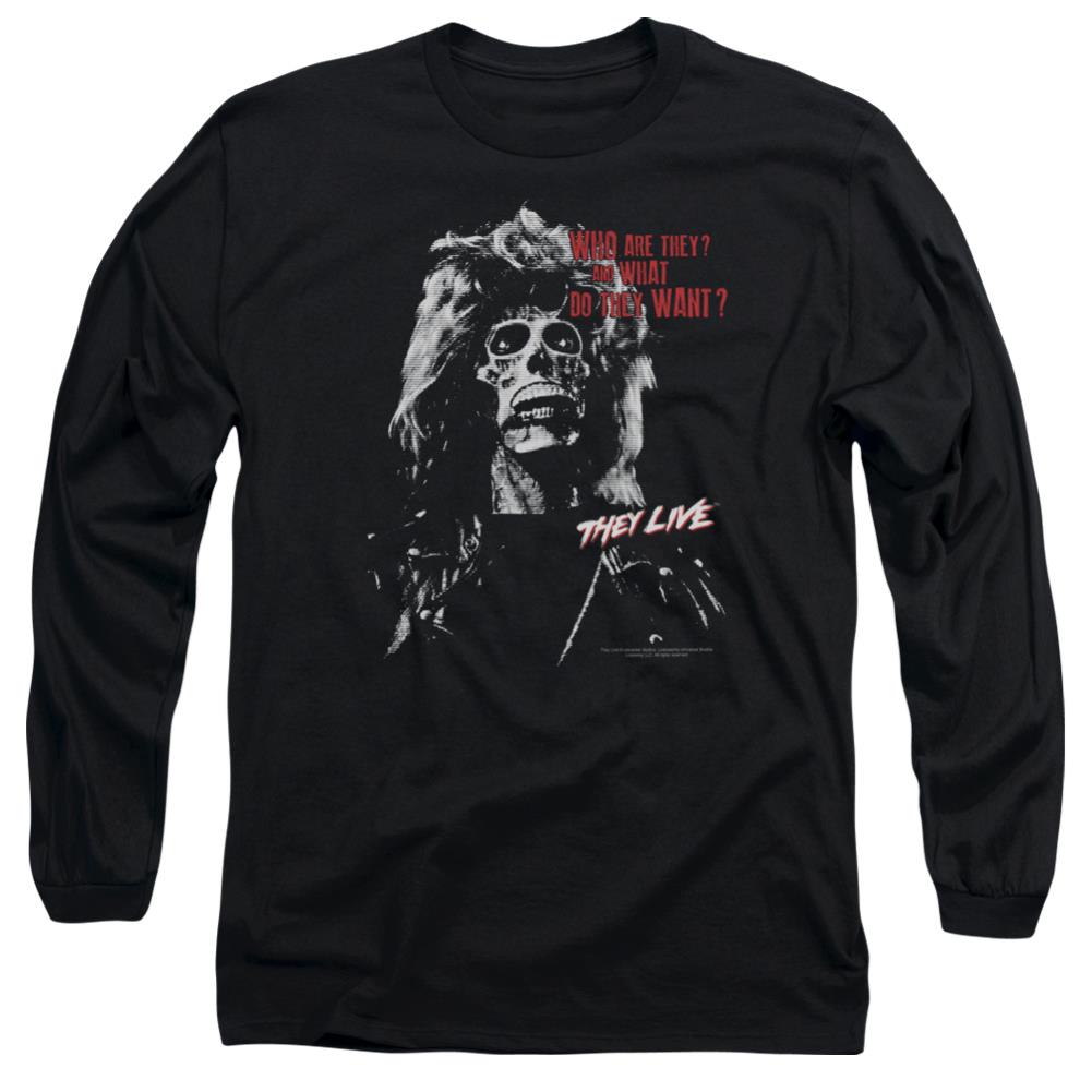 They Live They Want Men's 18/1 Cotton Long-Sleeve T-Shirt