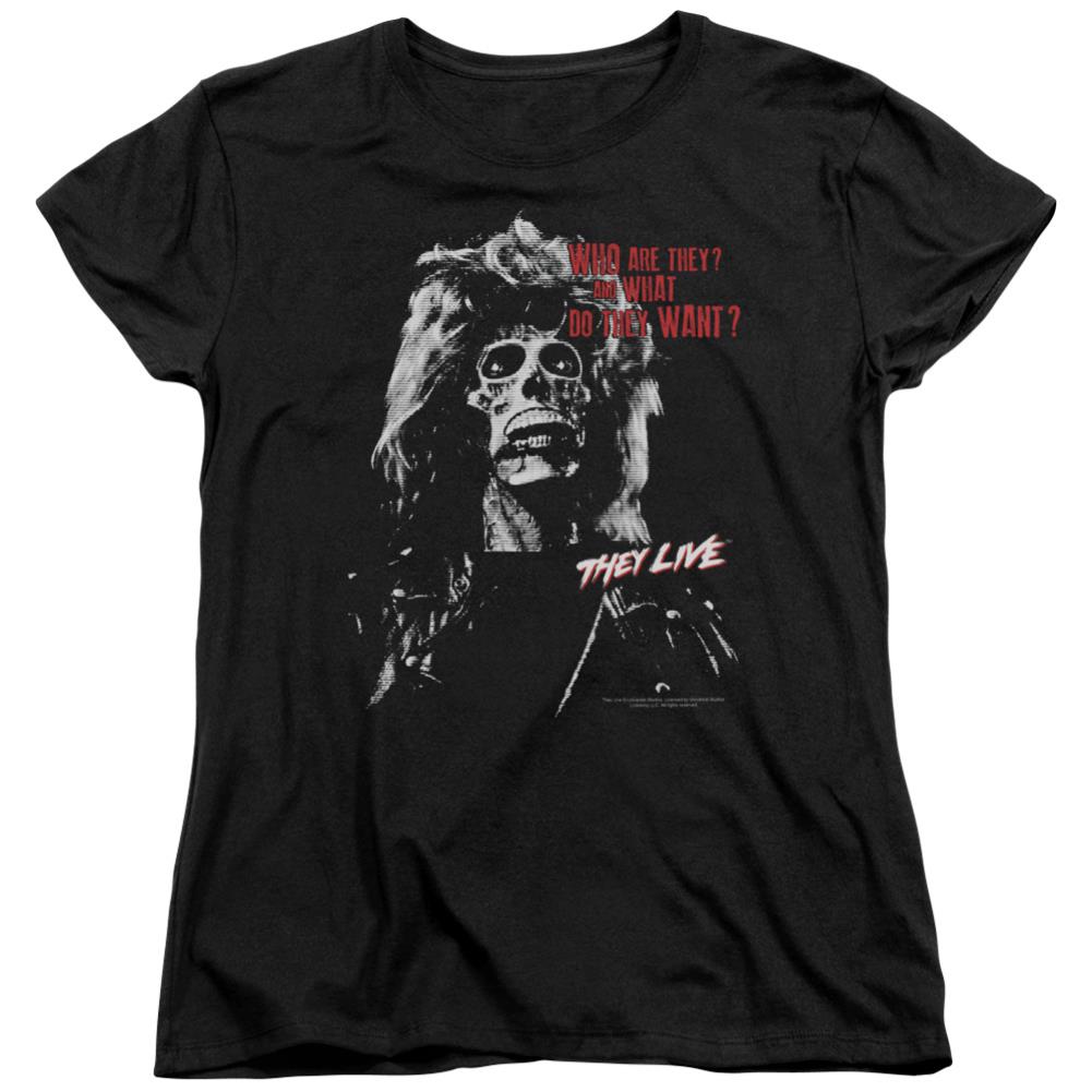 They Live They Want Women's 18/1 Cotton Short-Sleeve T-Shirt