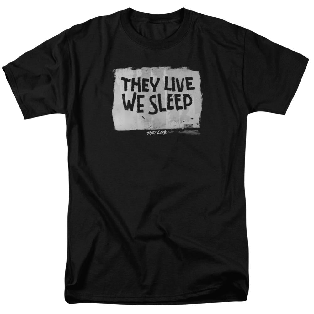 They Live We Sleep Men's 18/1 Cotton Short-Sleeve T-Shirt