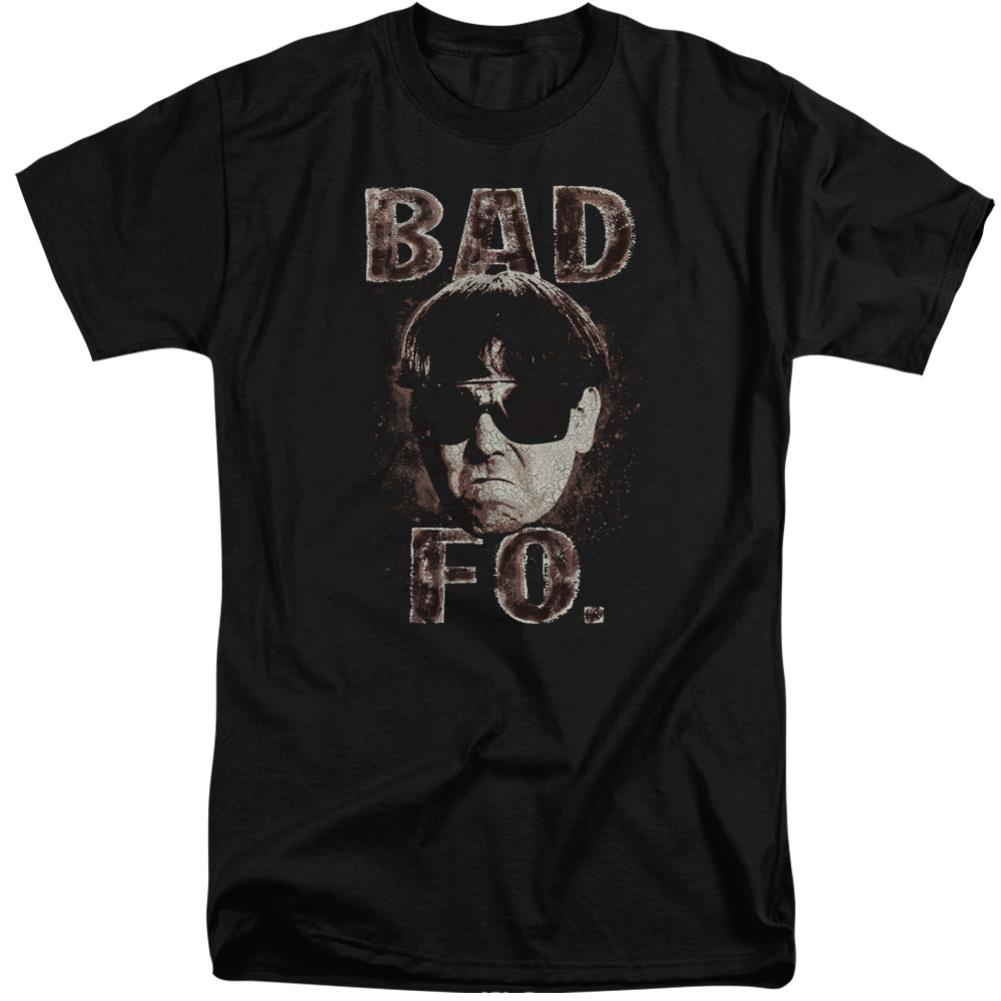 Three Stooges Bad Moe Fo Men's 18/1 Tall Cotton Short-Sleeve T-Shirt