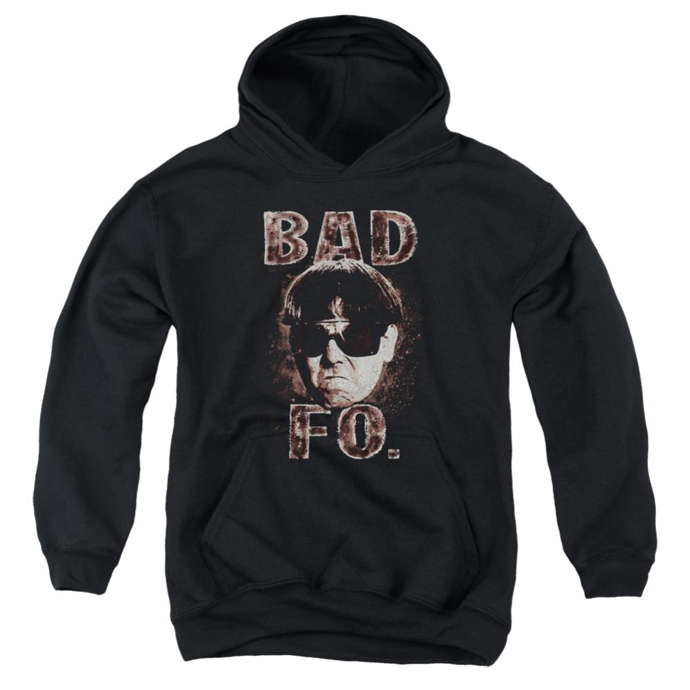 Three Stooges Bad Moe Fo Youth Cotton Poly Pull-Over Hoodie